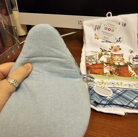 NEW 3 PC KITCHEN TOWEL SET (CAT DETAILS) - Picture 5 of 11